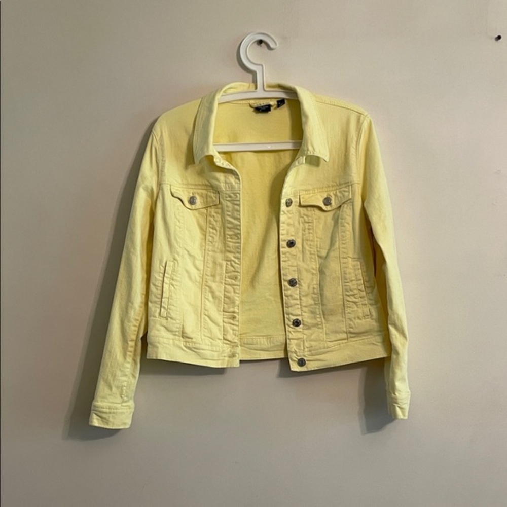Vero Moda Pastel Yellow Denim Jacket